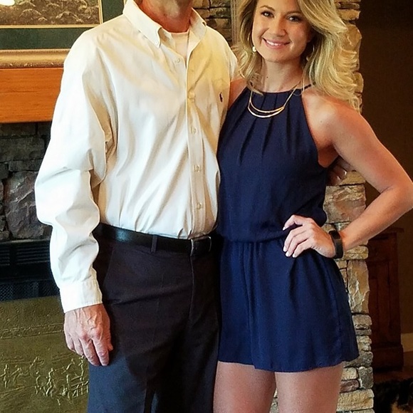 Pants - Navy Blue Romper